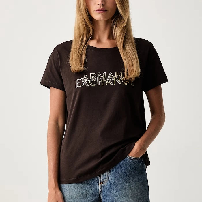 Armani Exchange kadın pamuklu tişört