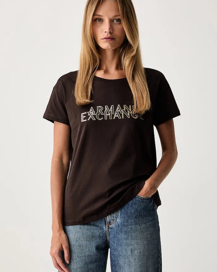 Armani Exchange kadın pamuklu tişört