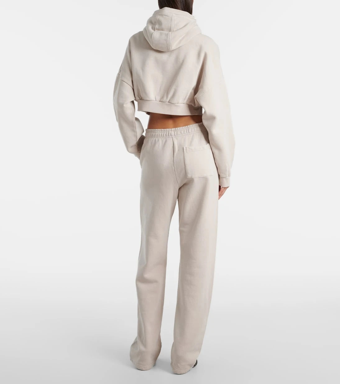 Entire Studios - Zip-up cropped cotton hoodie
