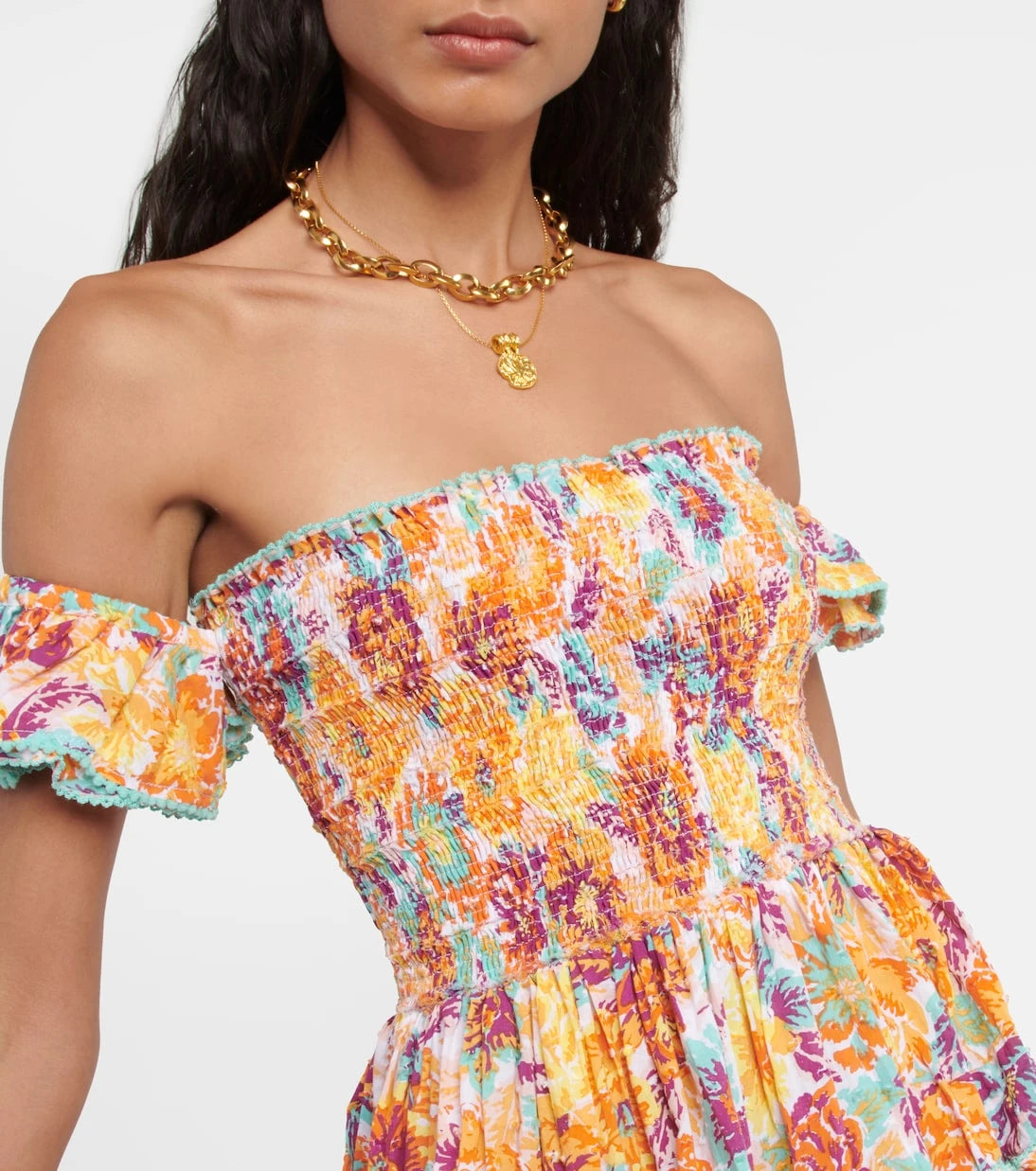 Poupette St Barth - Aurora floral cotton minidress