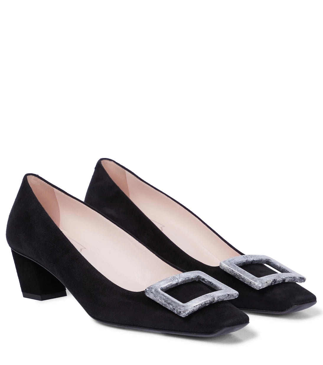 Roger Vivier - Belle Vivier 45 suede pumps