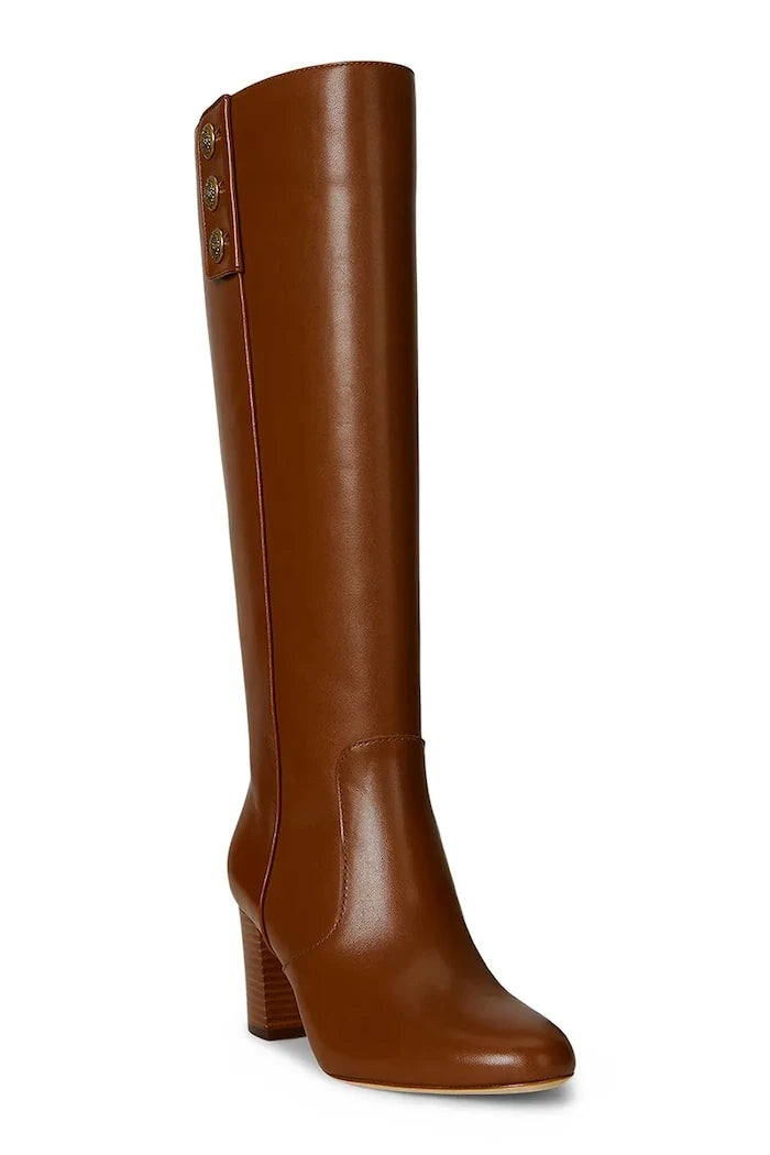 Lauren Ralph Lauren Kenndi Tl Hl Deri Çizmeler