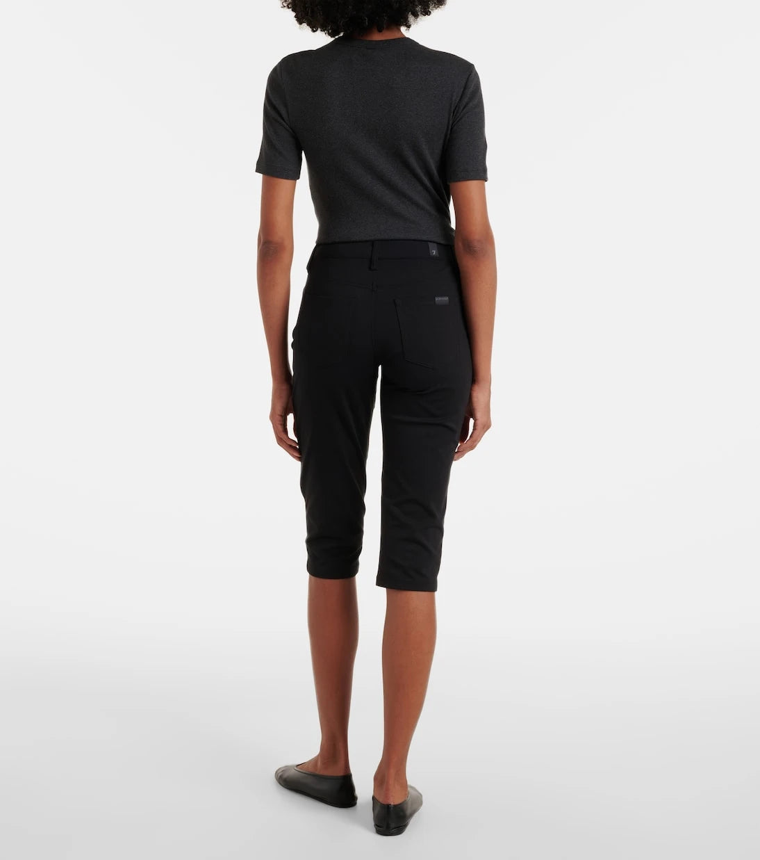 7 For All Mankind - Capri mid-rise skinny jeans