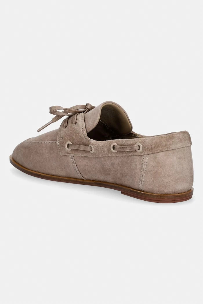 Calvin Klein kadın süet mokasen ESS BOATSHOE SUEDE