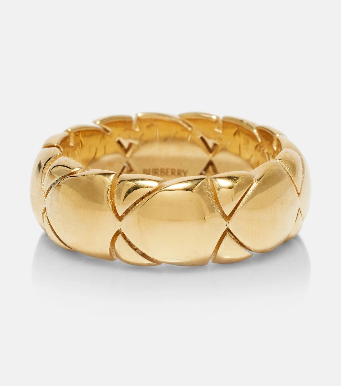Burberry - Shield Segment gold-plated sterling silver ring