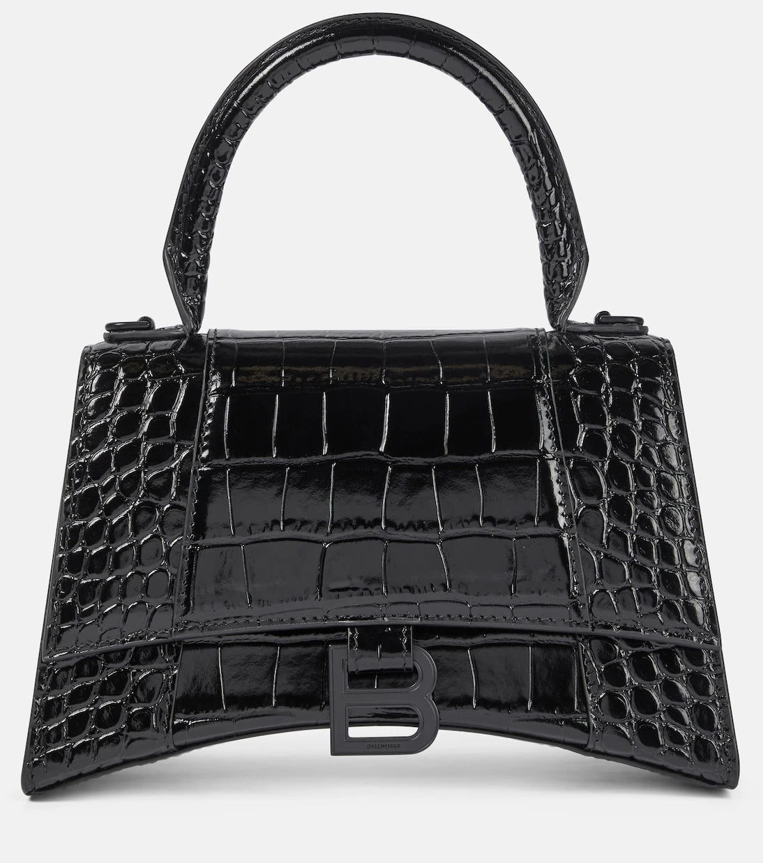 Balenciaga - حقيبة كتف Hourglass Small من الجلد