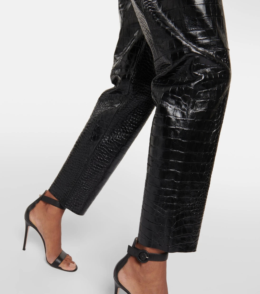 Victoria Beckham - High-rise leather leggings