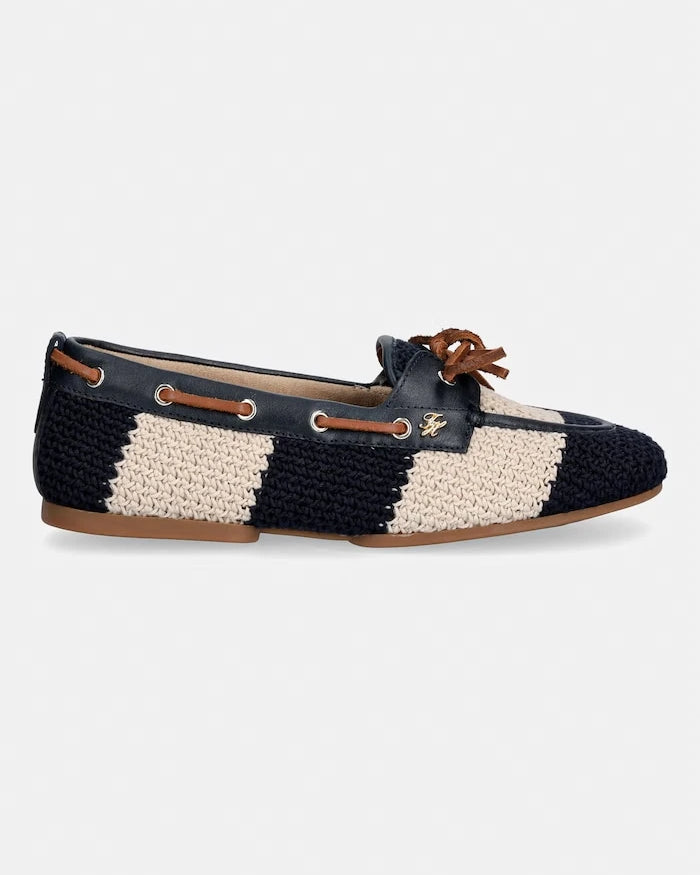 Tommy Hilfiger Kadın Mokasen TH FLEX BOAT SHOE CROCHET