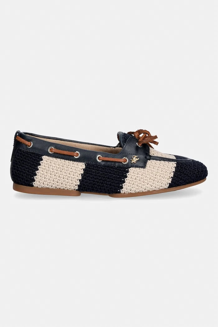 Tommy Hilfiger Kadın Mokasen TH FLEX BOAT SHOE CROCHET