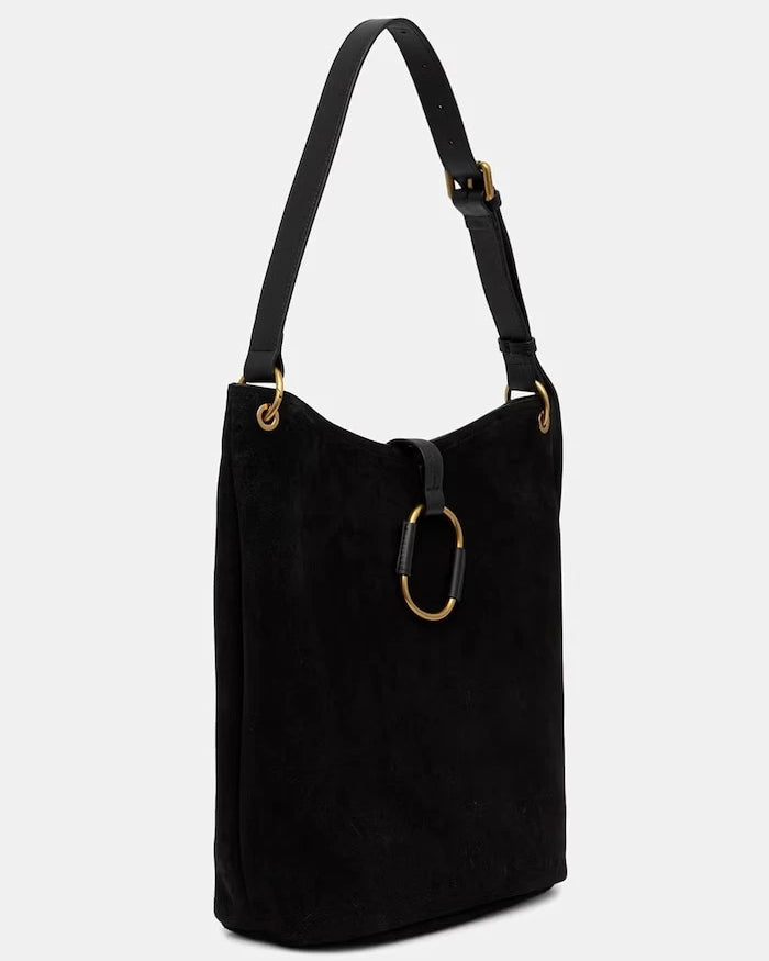 Twinset süet kadın hobo çanta