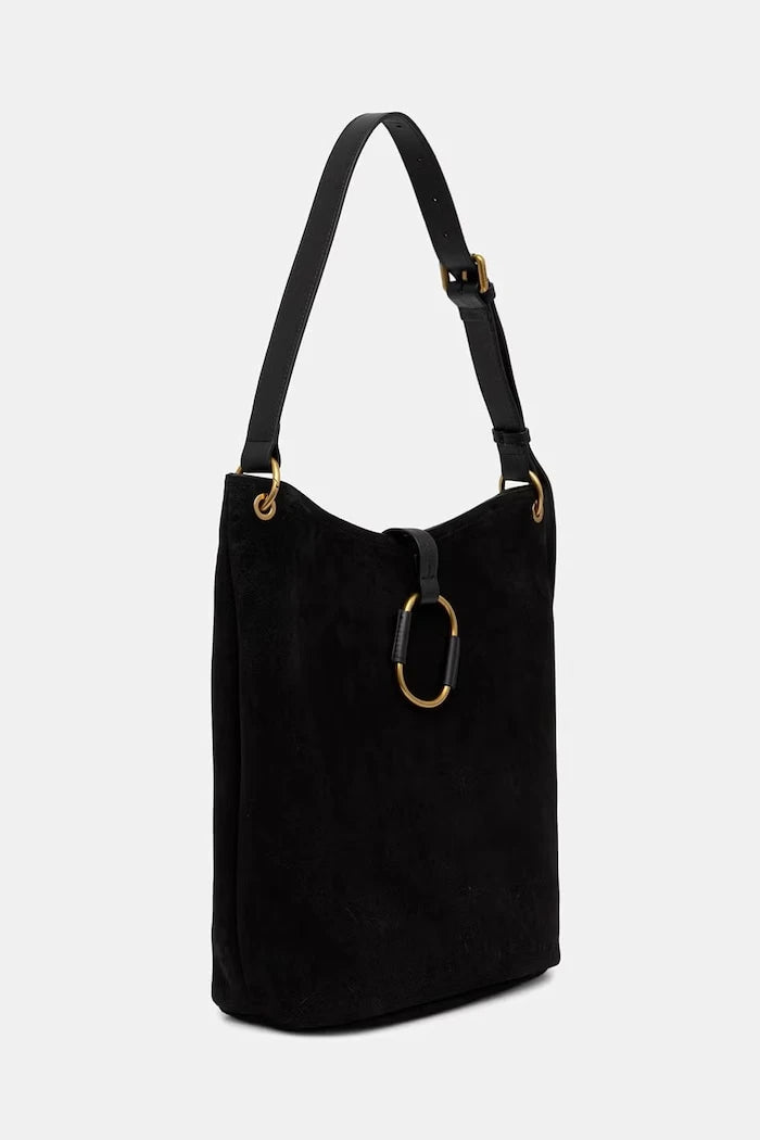 Twinset süet kadın hobo çanta