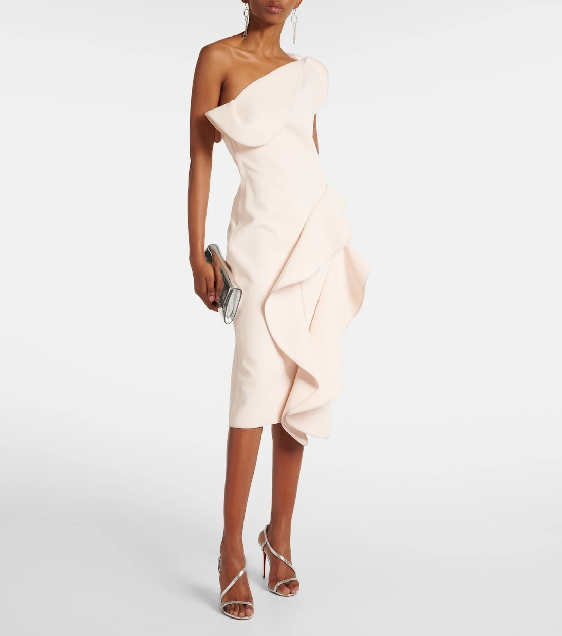 Maticevski - Ruffled one-shoulder midi dress