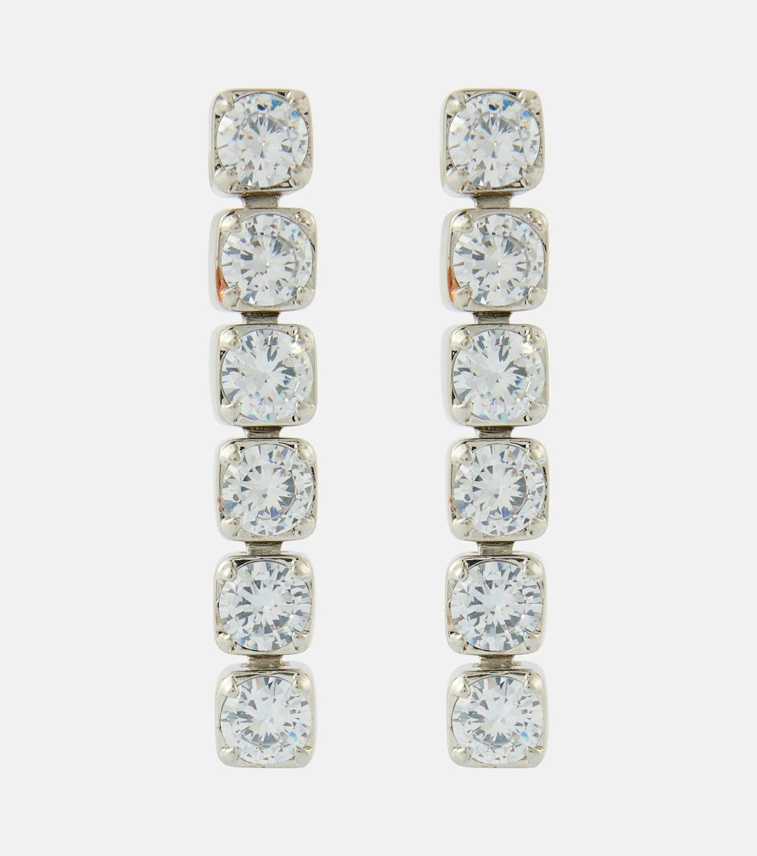 Jil Sander - Crystal-embellished drop earrings