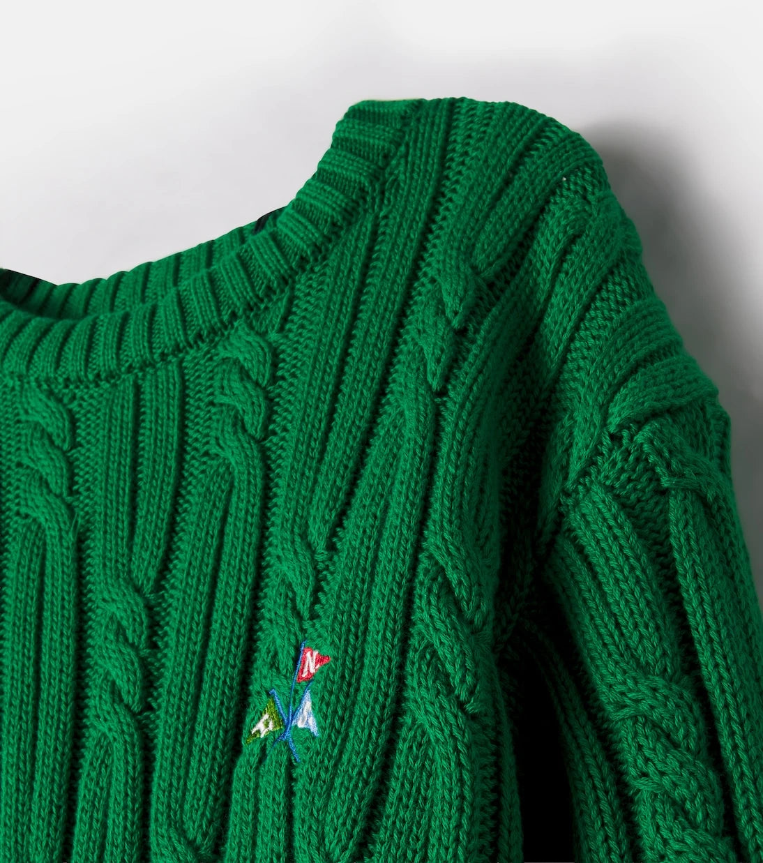 The New Society - Bluebell cable-knit cotton sweater