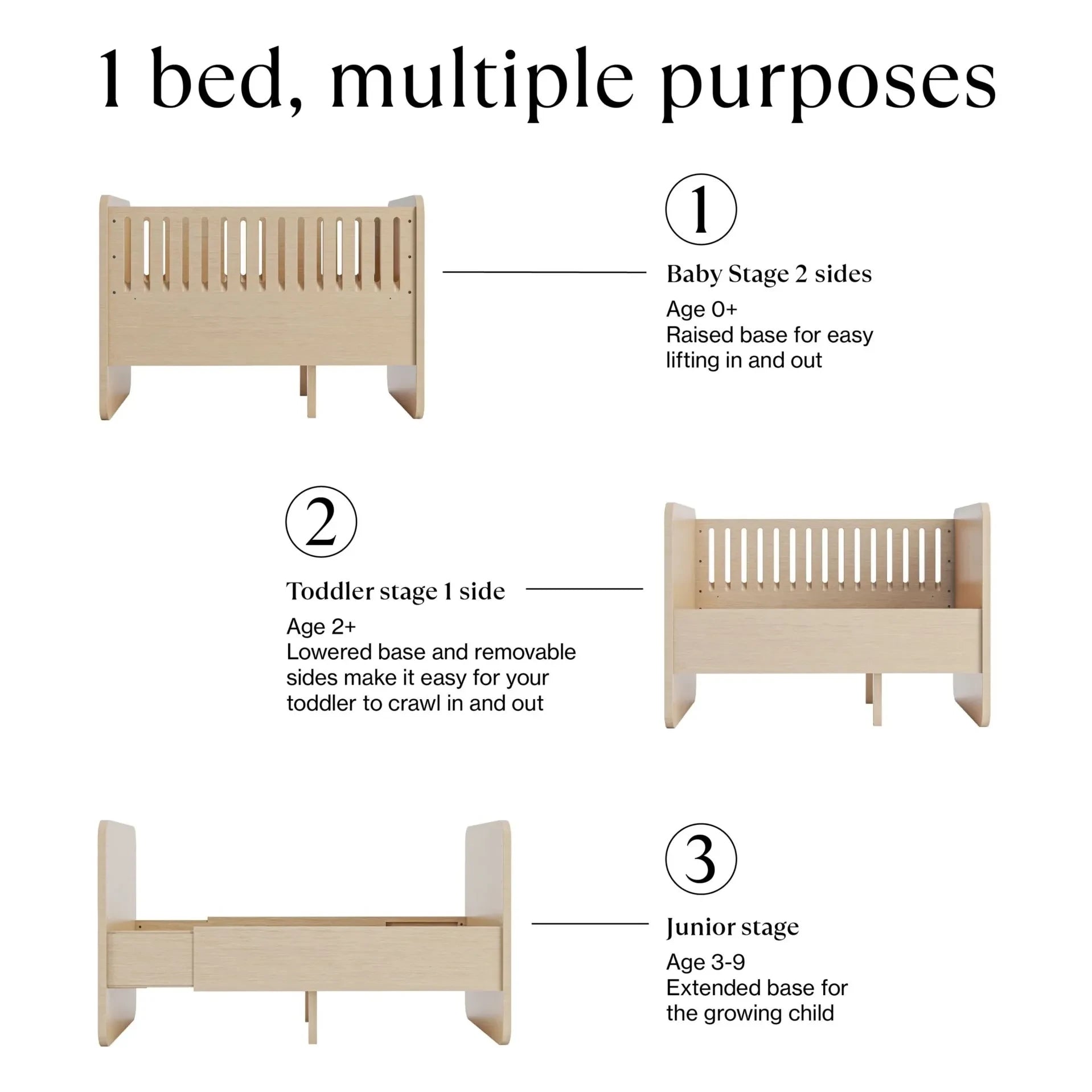 Nofred - Form evolving bed | Oak