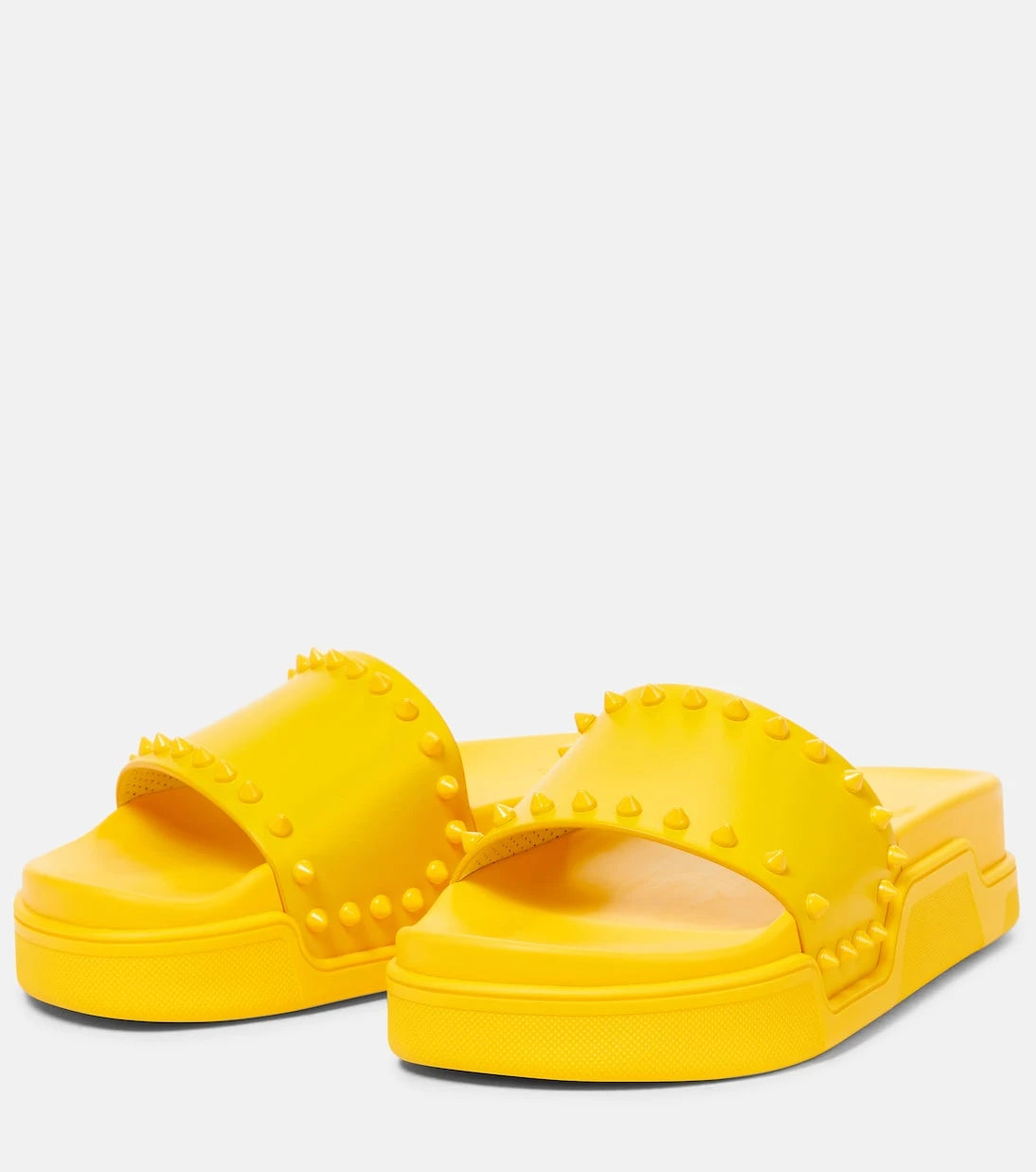 Christian Louboutin - Pool Stud embellished slides