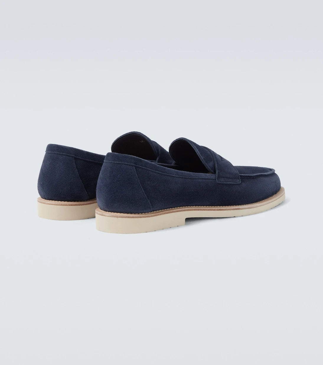Brunello Cucinelli - Suede penny loafers
