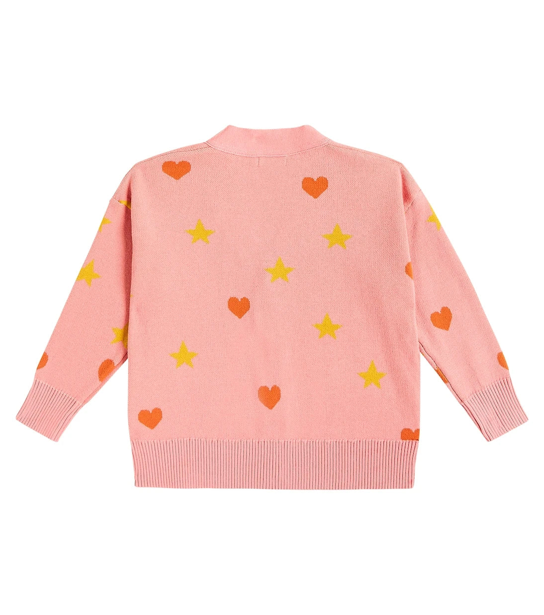 Tinycottons - Hearts Stars jacquard cotton cardigan