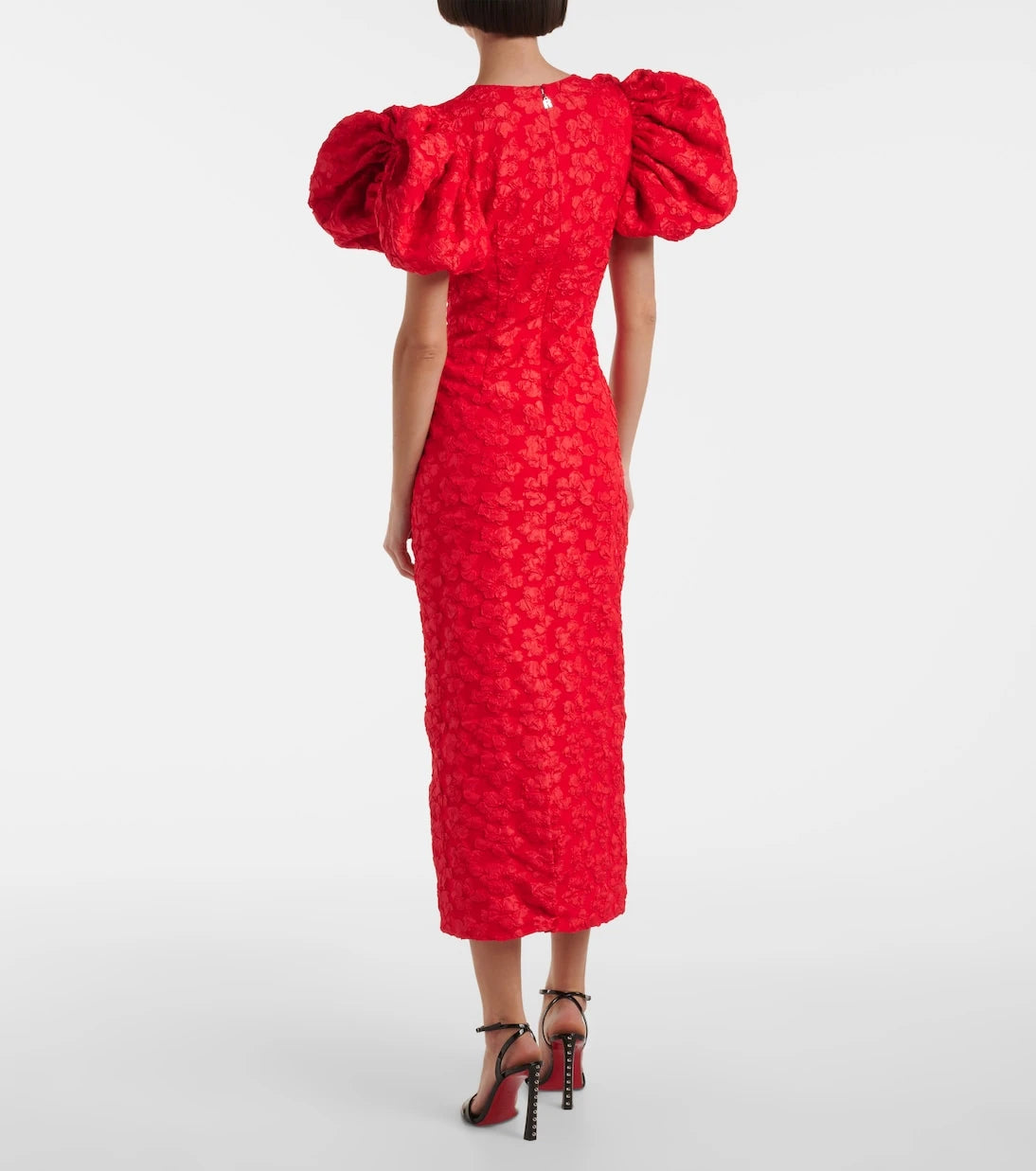 Rotate - Jacquard midi dress
