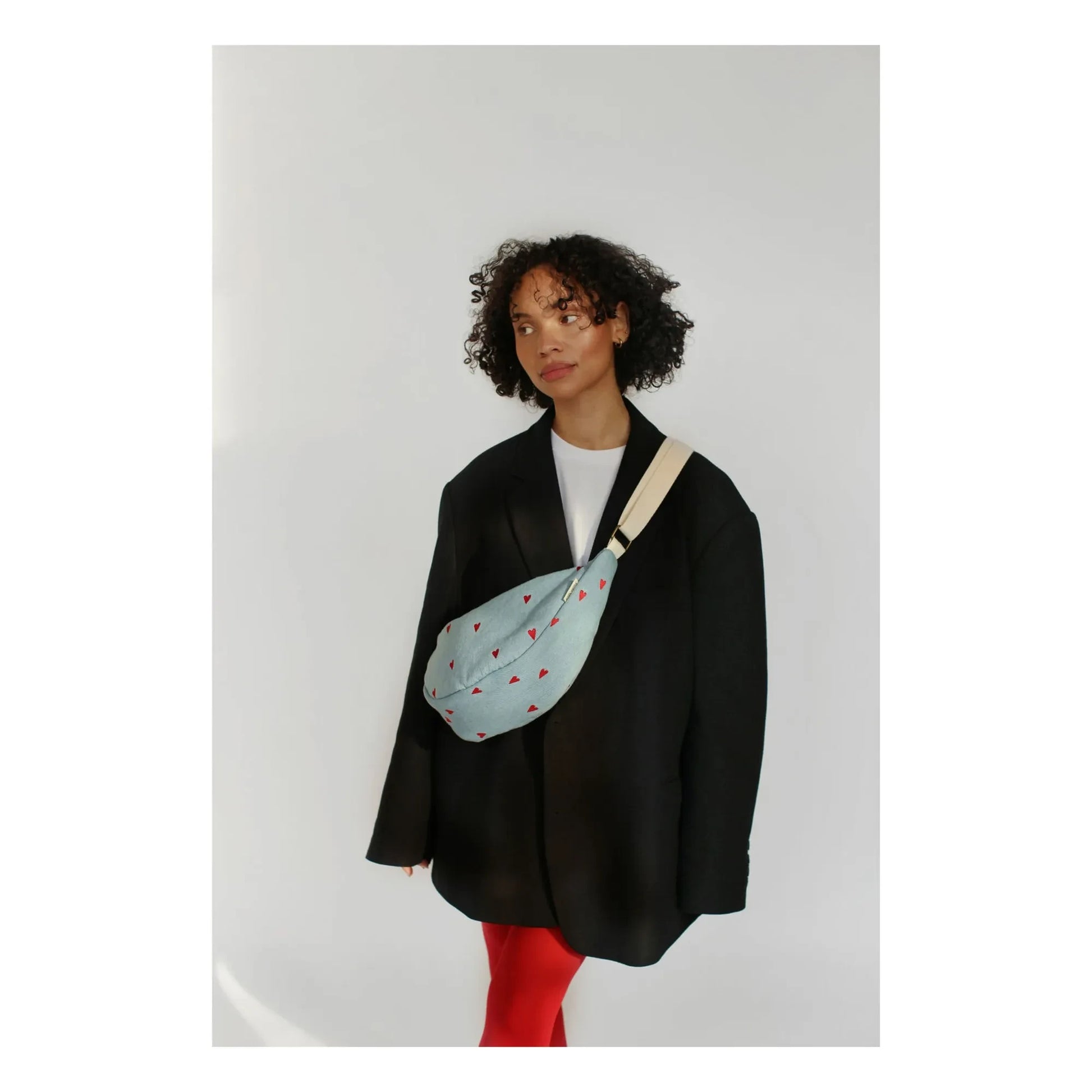 Studio Noos - Hearts fanny pack | Denim