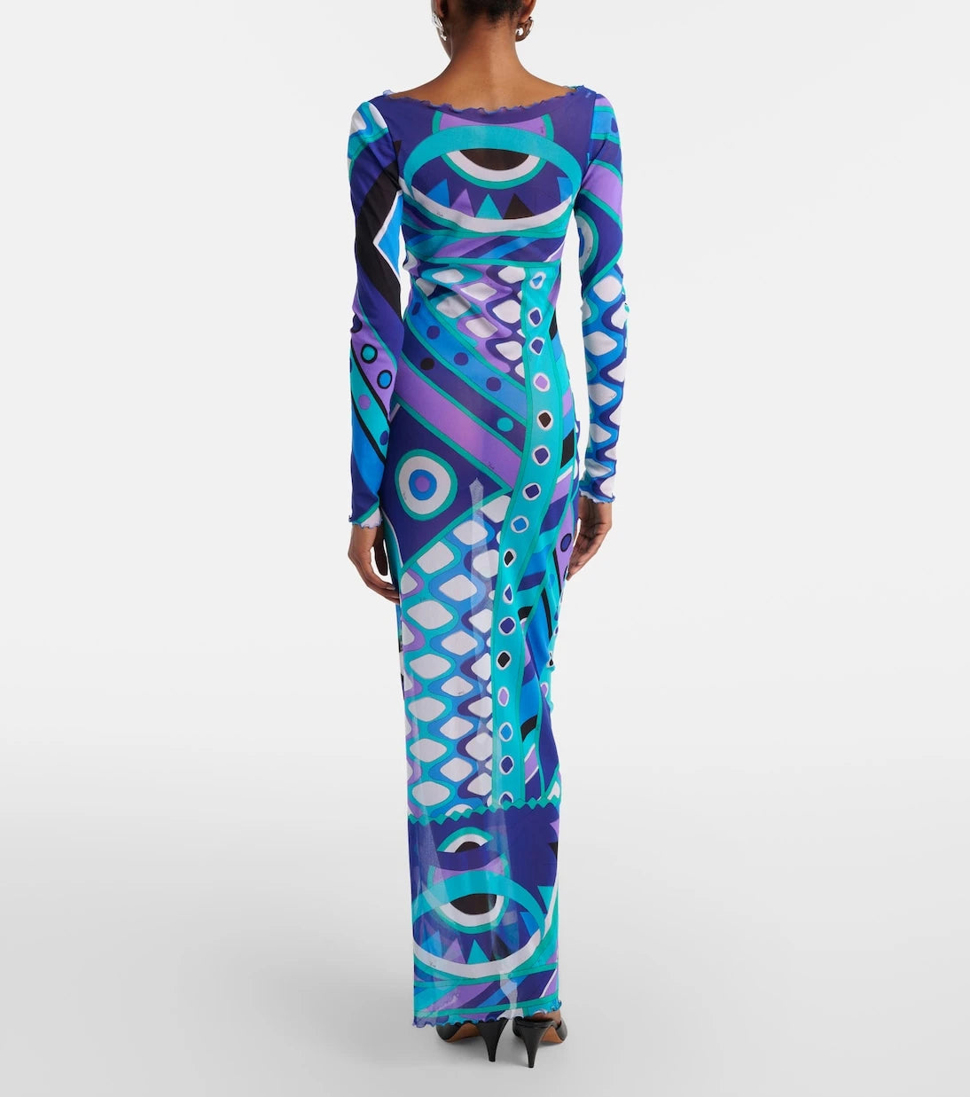 Pucci - Vivara ruffled tulle maxi dress