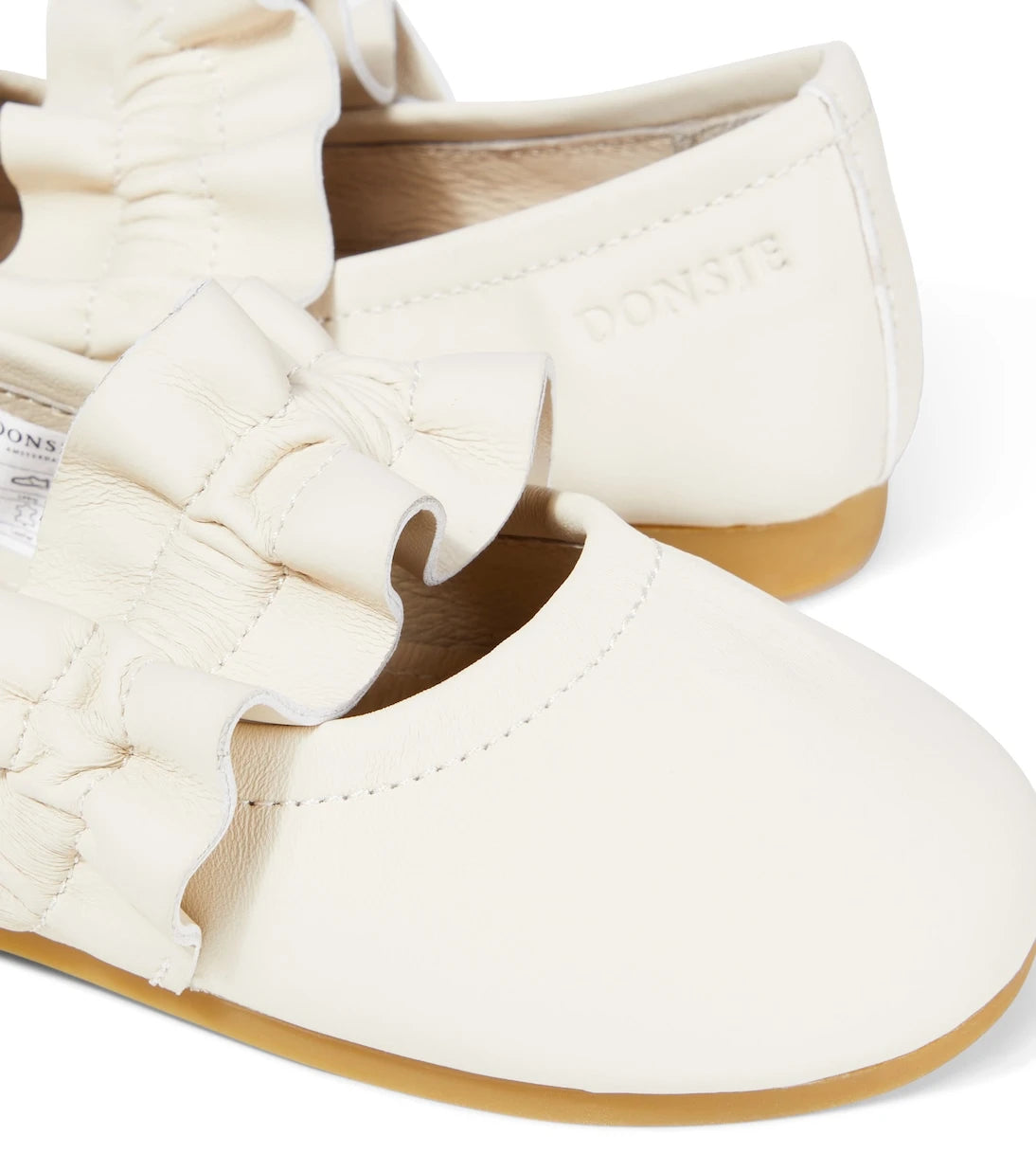 Donsje - Iffie ruffled leather ballet flats