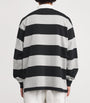 Polo Ralph Lauren Grey Cotton Stripe Big Fit Rugby Shirt