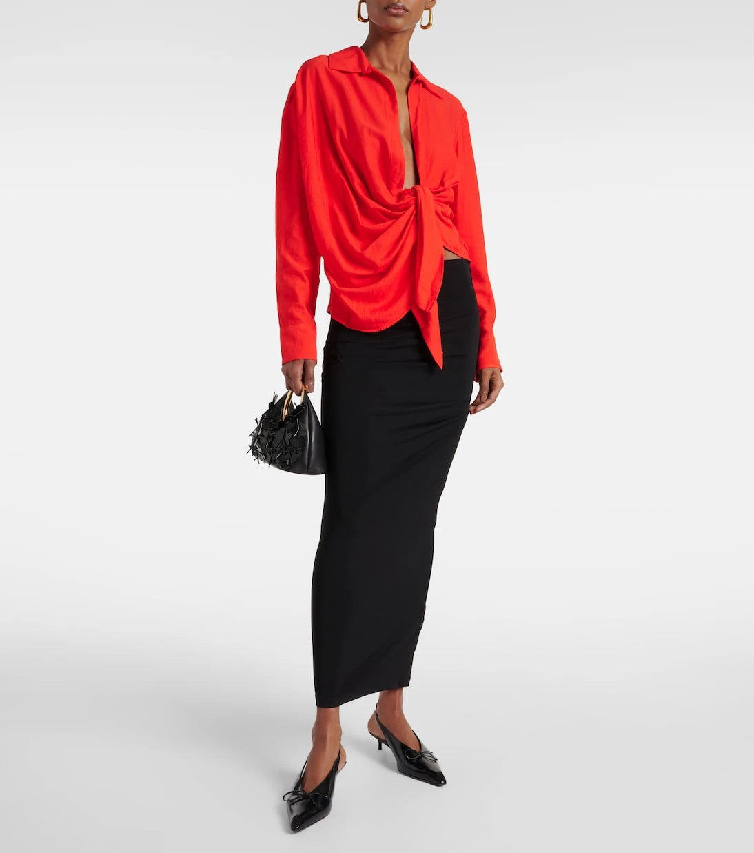 Jacquemus - La Chemise Bahia gathered shirt