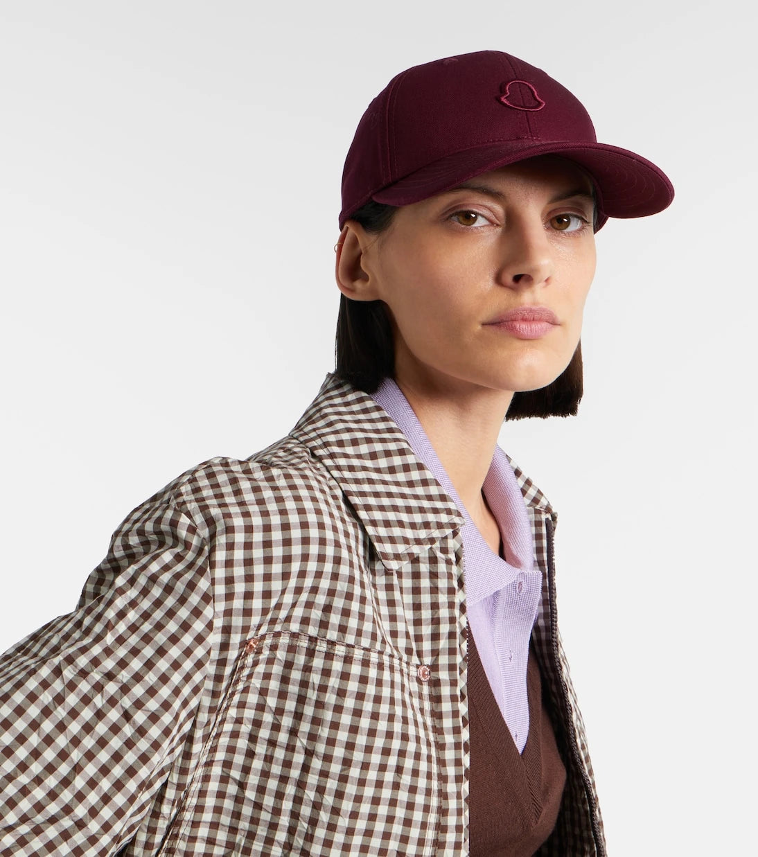 Moncler - قبعة بيسبول من قماش القطن بشعار