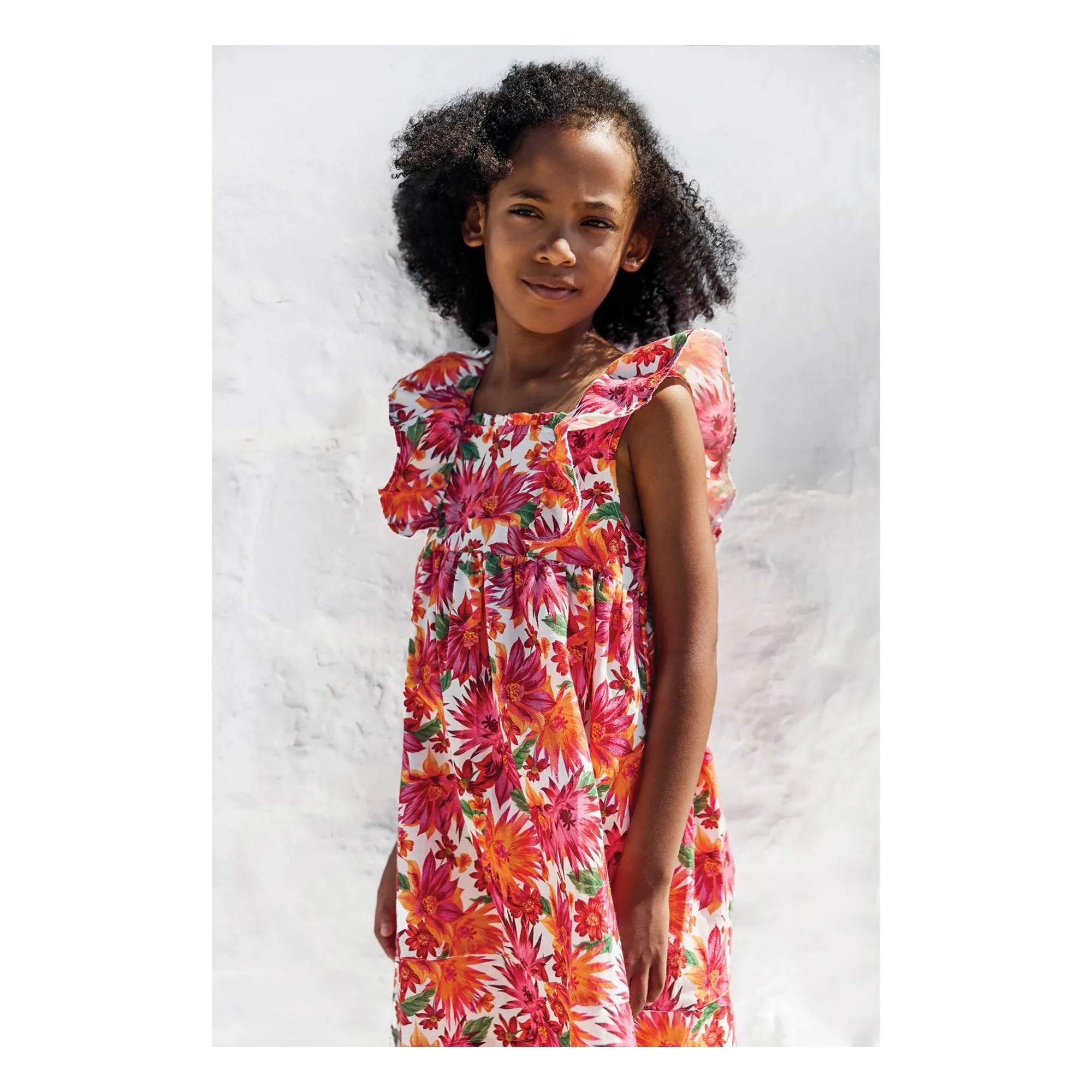 Tartine et Chocolat - Flower Dress | Orange