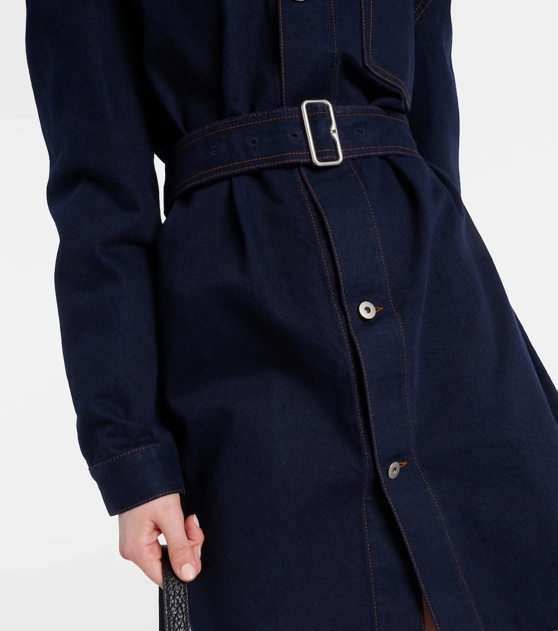 Burberry - Belted denim shirt dress
