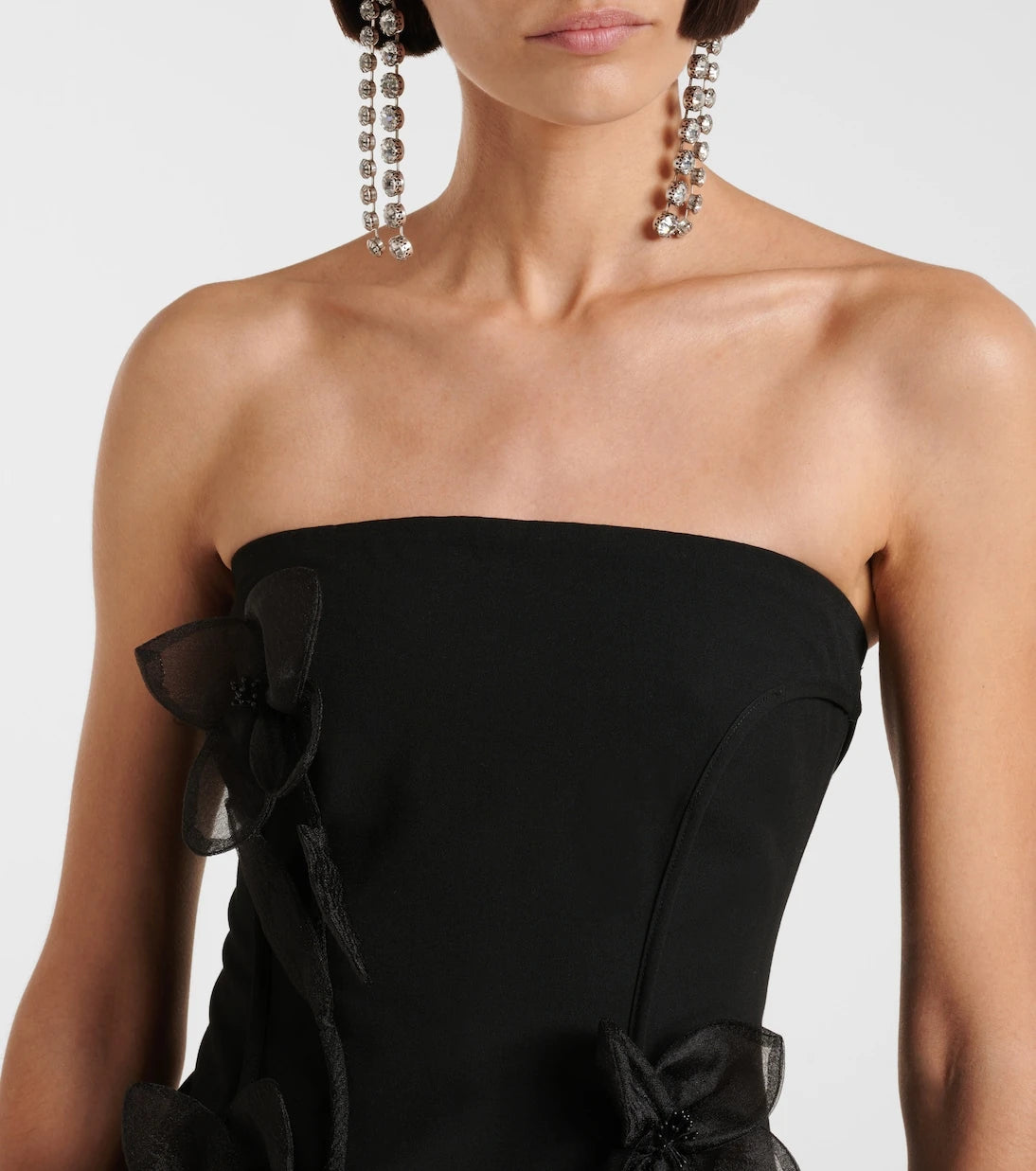 Rotate - Rose-appliqué minidress