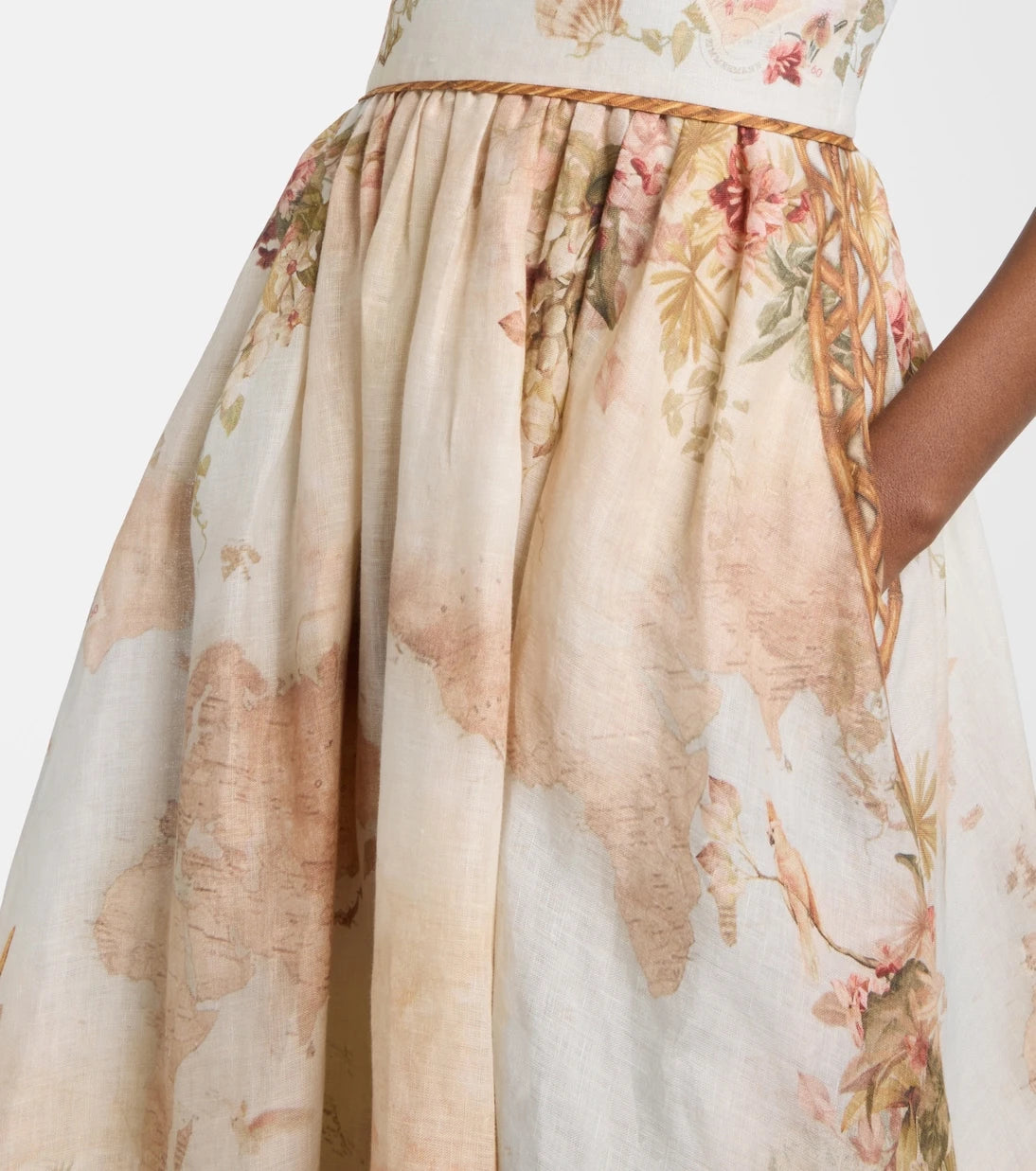 Zimmermann - Mahon printed linen midi dress