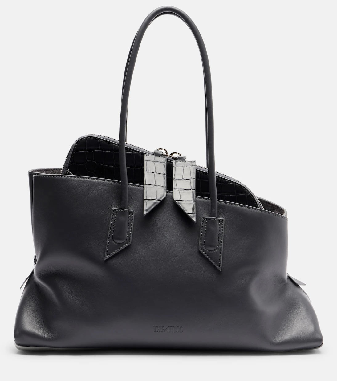 The Attico - La Passeggiata Medium leather tote bag