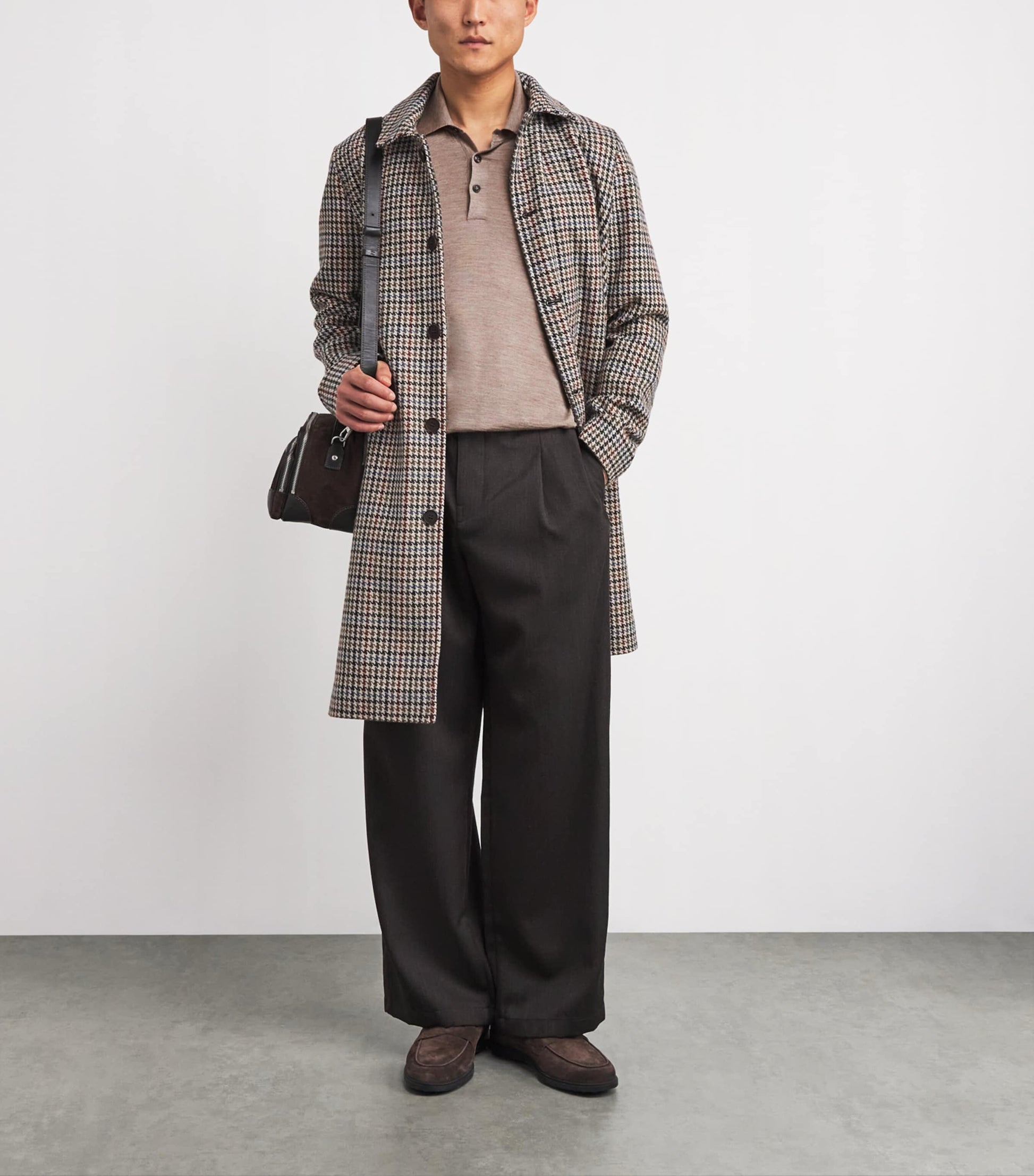 Silk-Cotton-Cashmere Polo Shirt