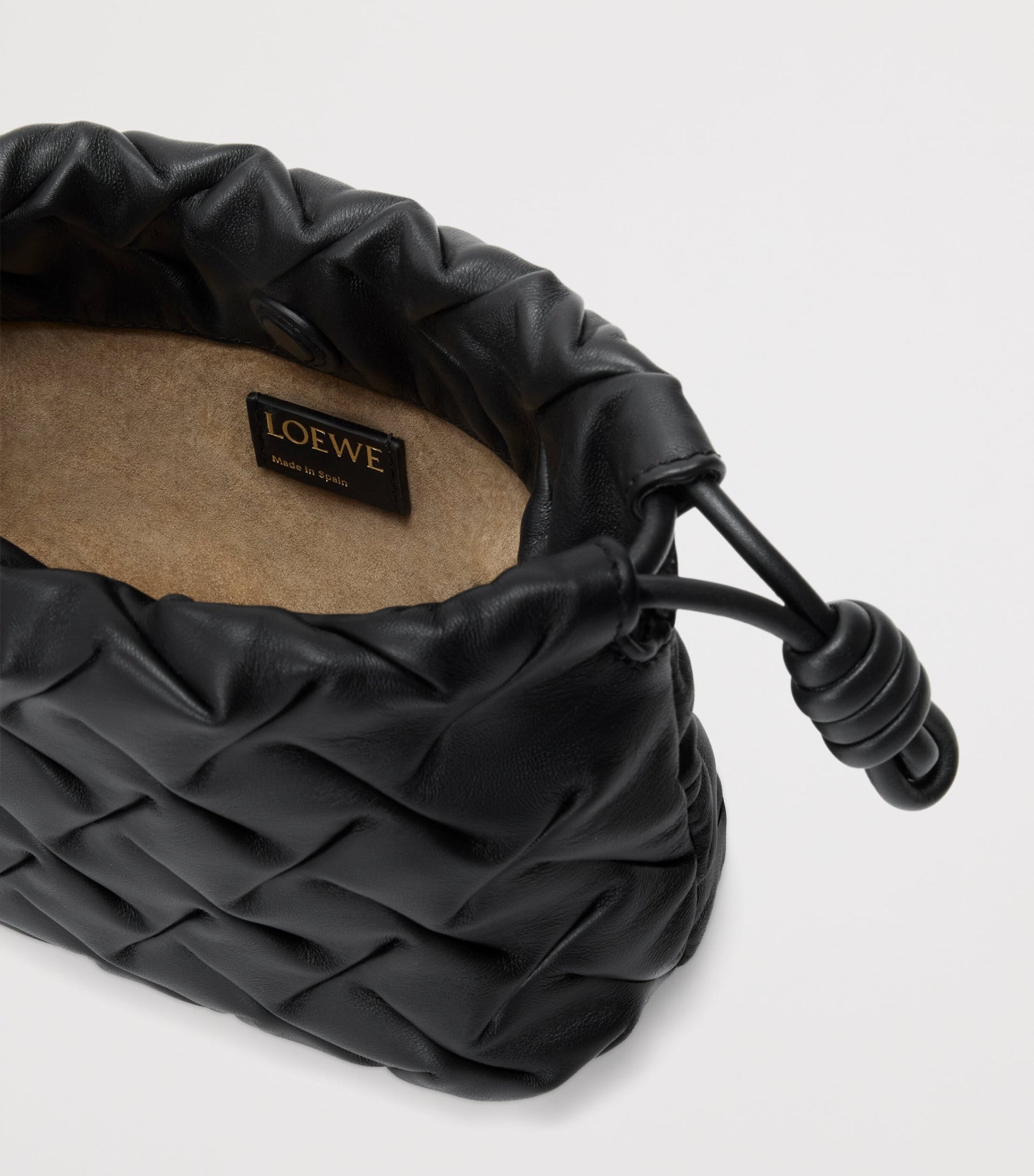 LOEWE Mini Pinched Leather Flamenco Purse