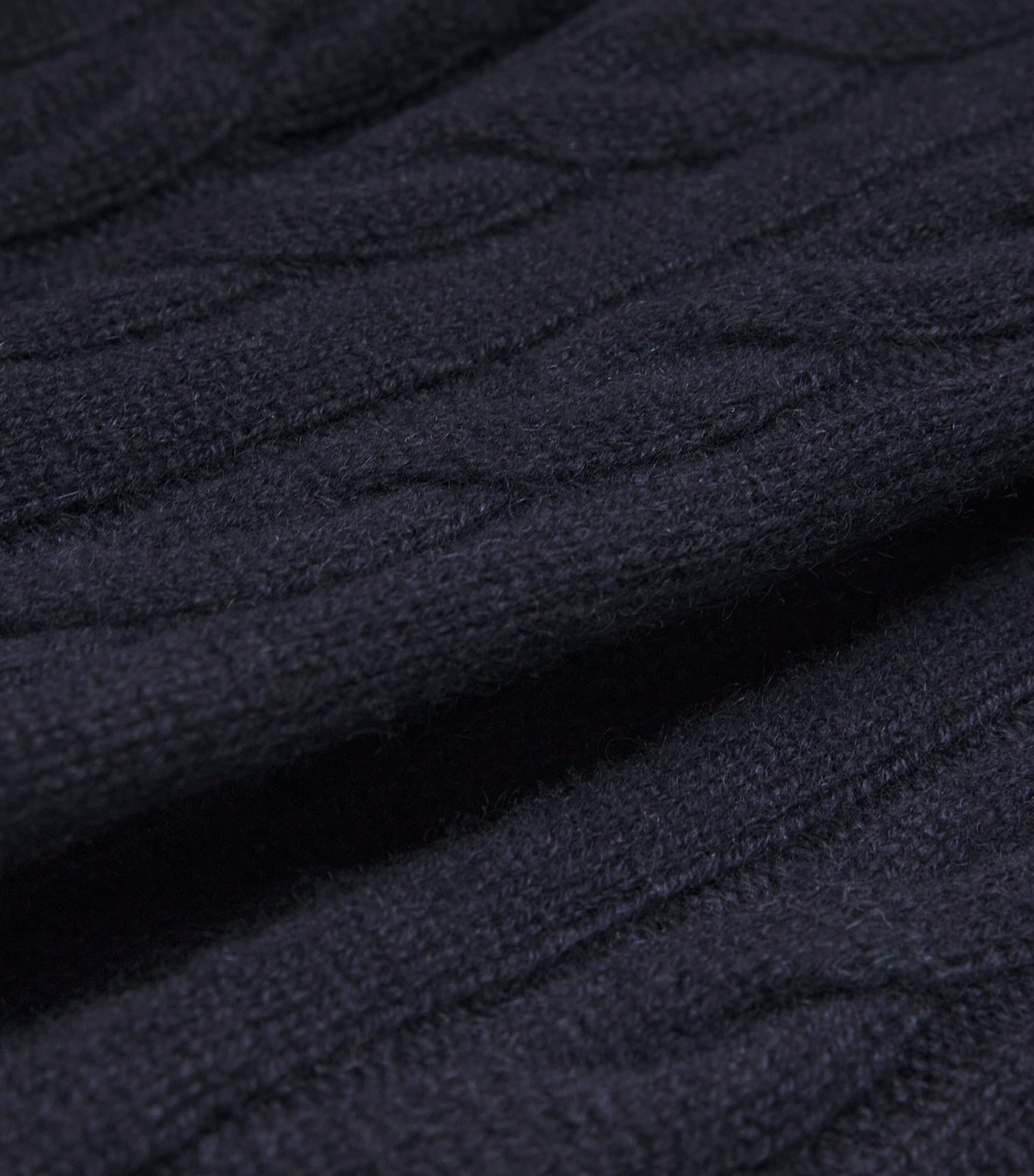 Soft Goat Navy Cashmere Cable-Knit Sweatpants
