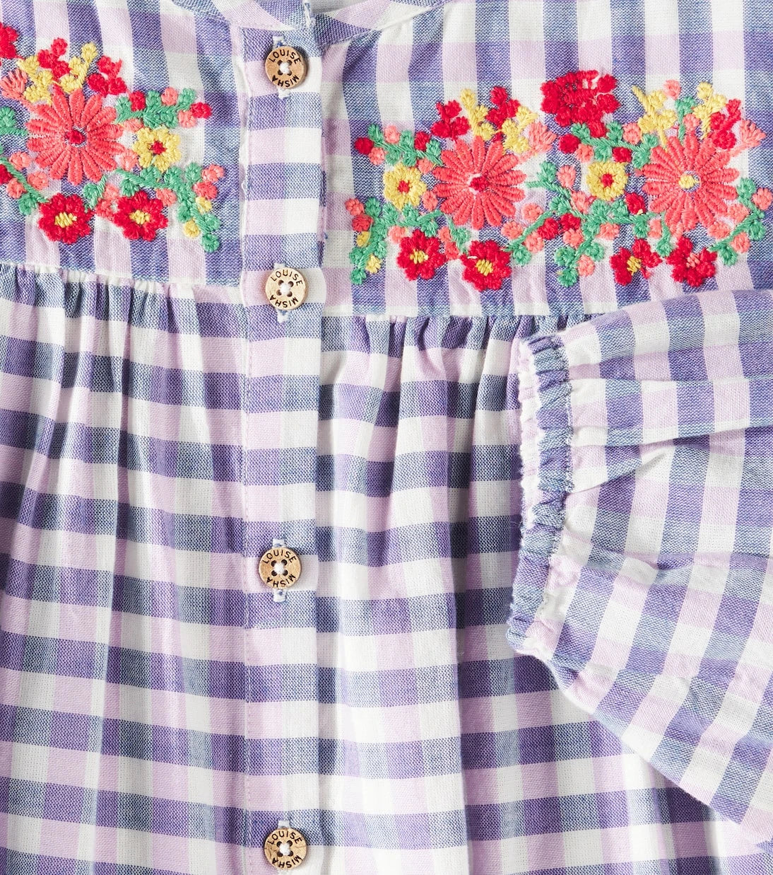 Louise Misha - Massilia checked cotton dress