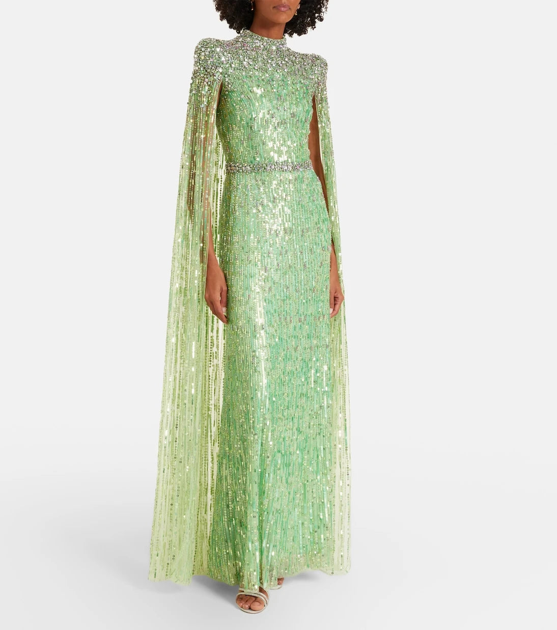 Jenny Packham - Opera embellished caped gown