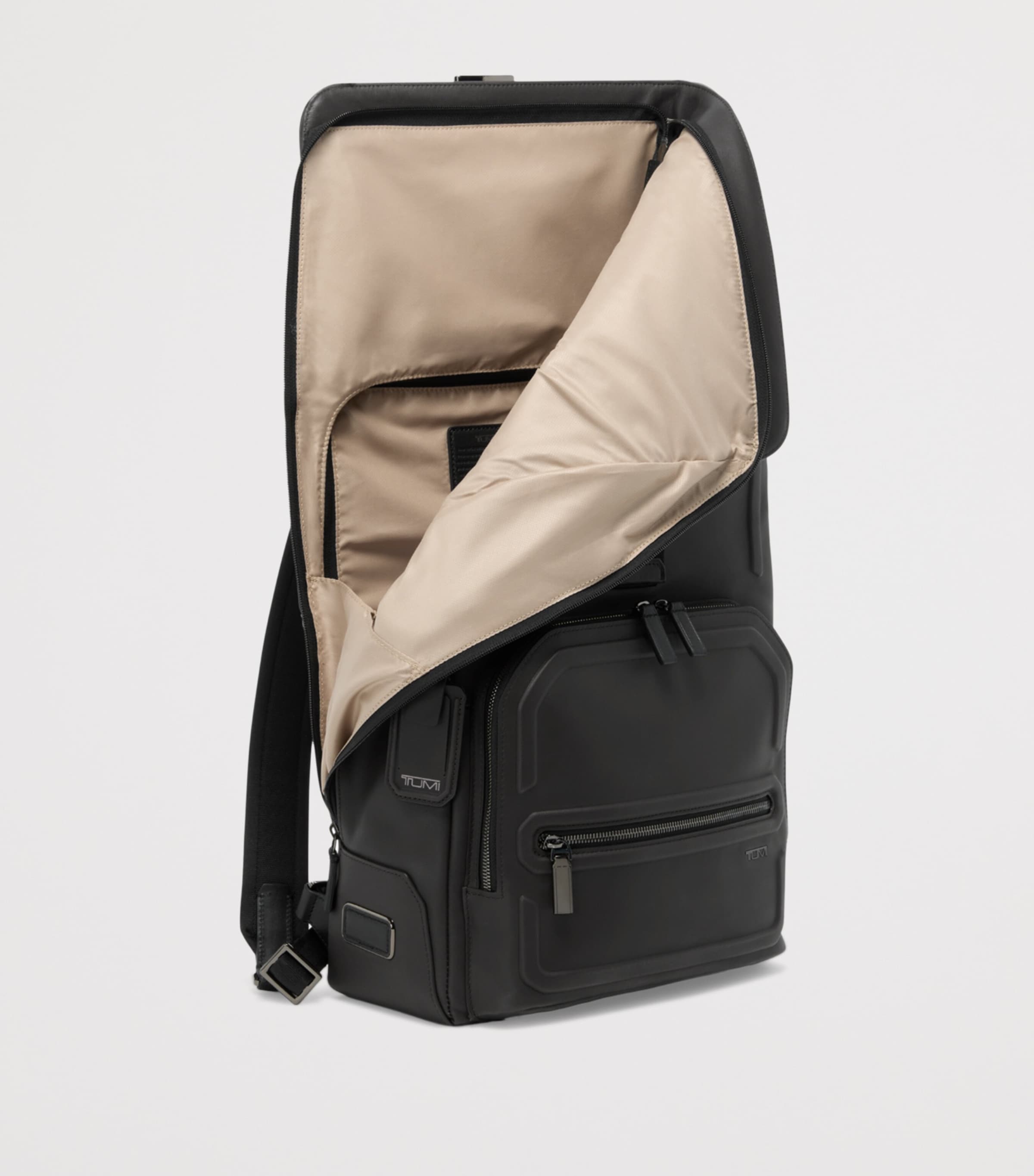 Tumi Leather Osborn Roll-Top Backpack