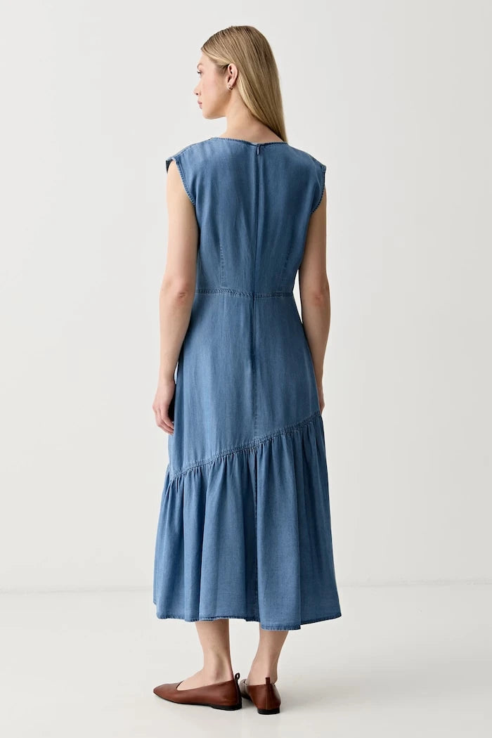 DKNY lyocell yazlık elbise