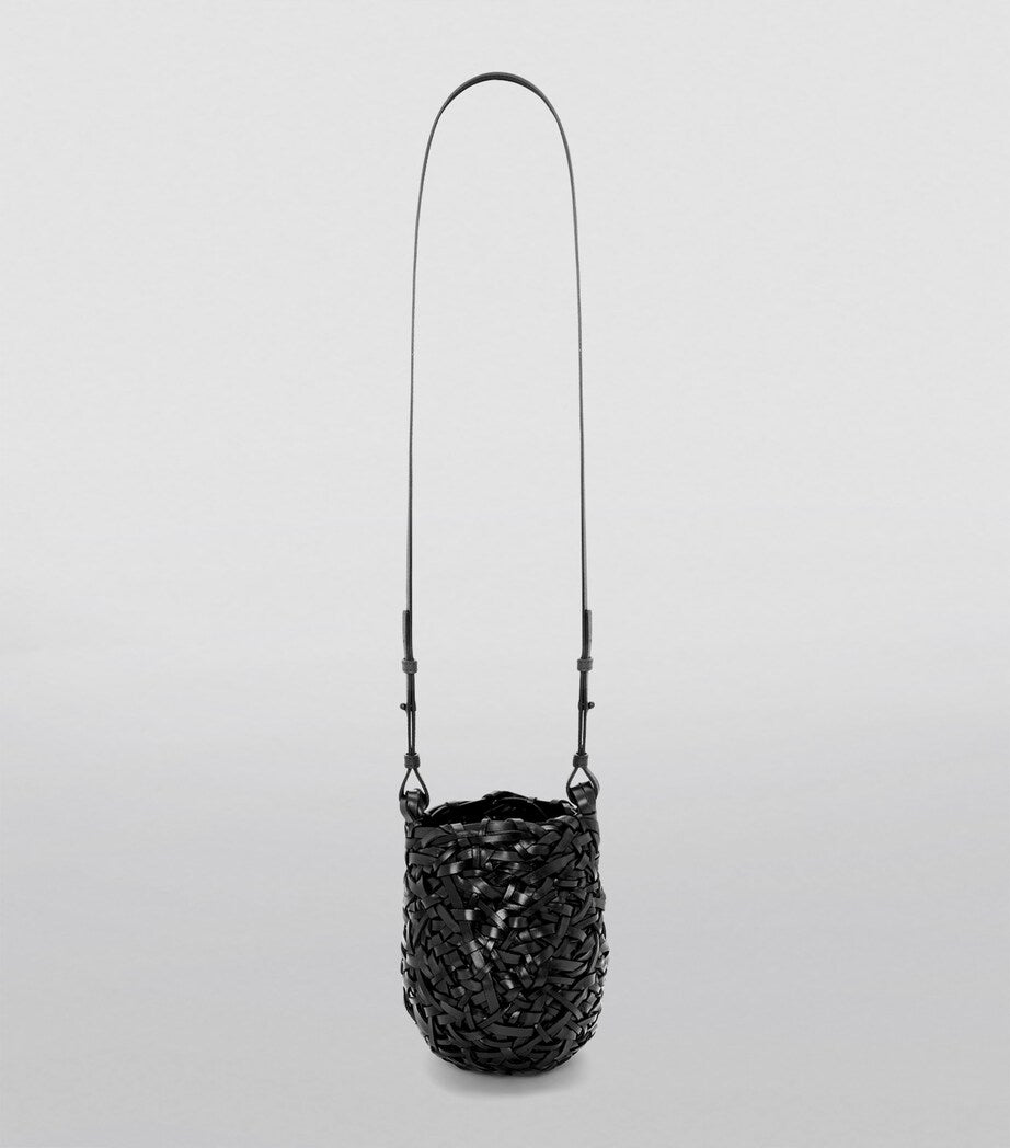 LOEWE Black Small Leather Nest Bag