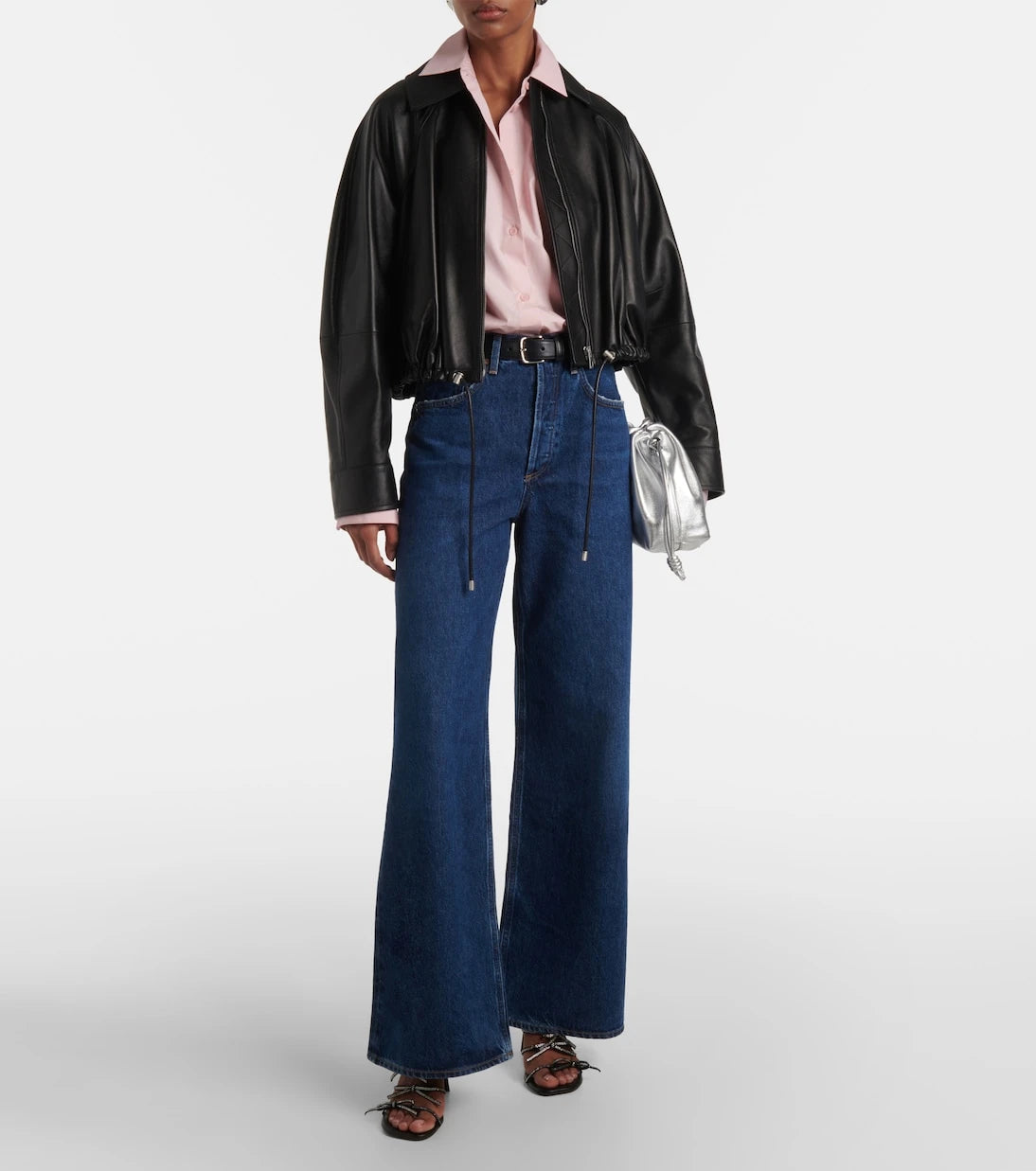 Agolde - Dame Jean No Cuff high-rise wide-leg jeans