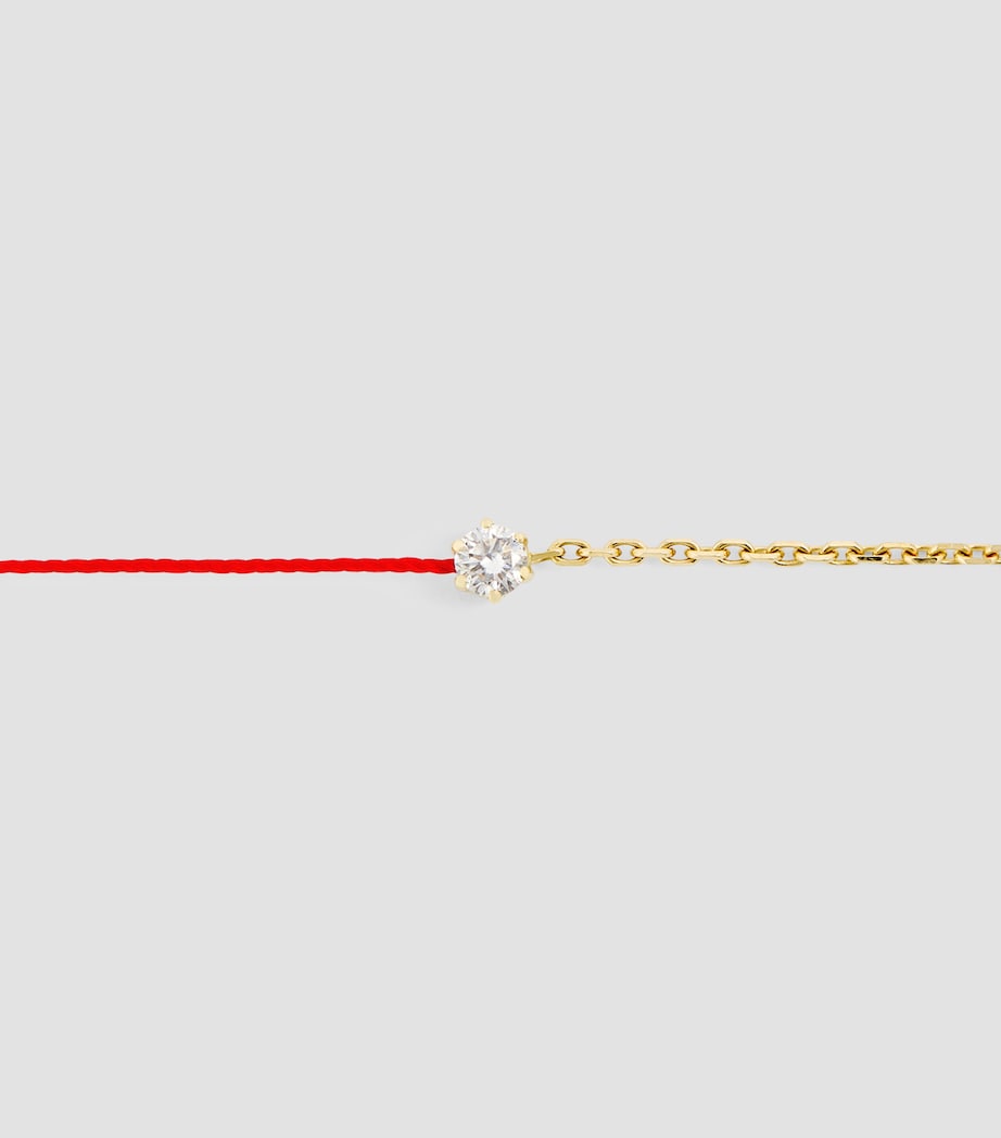 Yellow Gold and Diamond Absolu Thread Bracelet