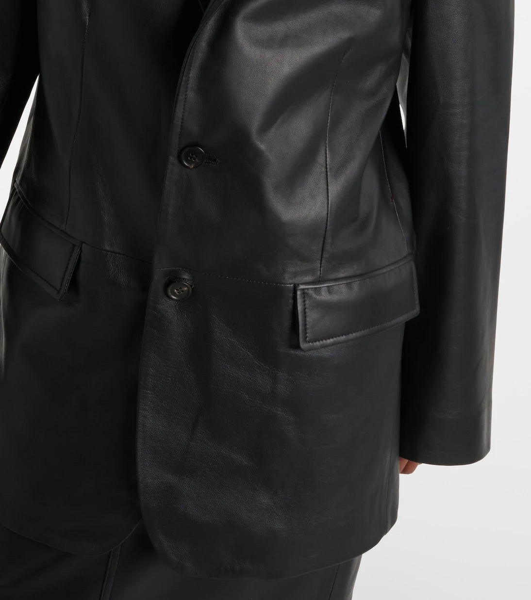 Wardrobe.NYC - Oversized leather blazer