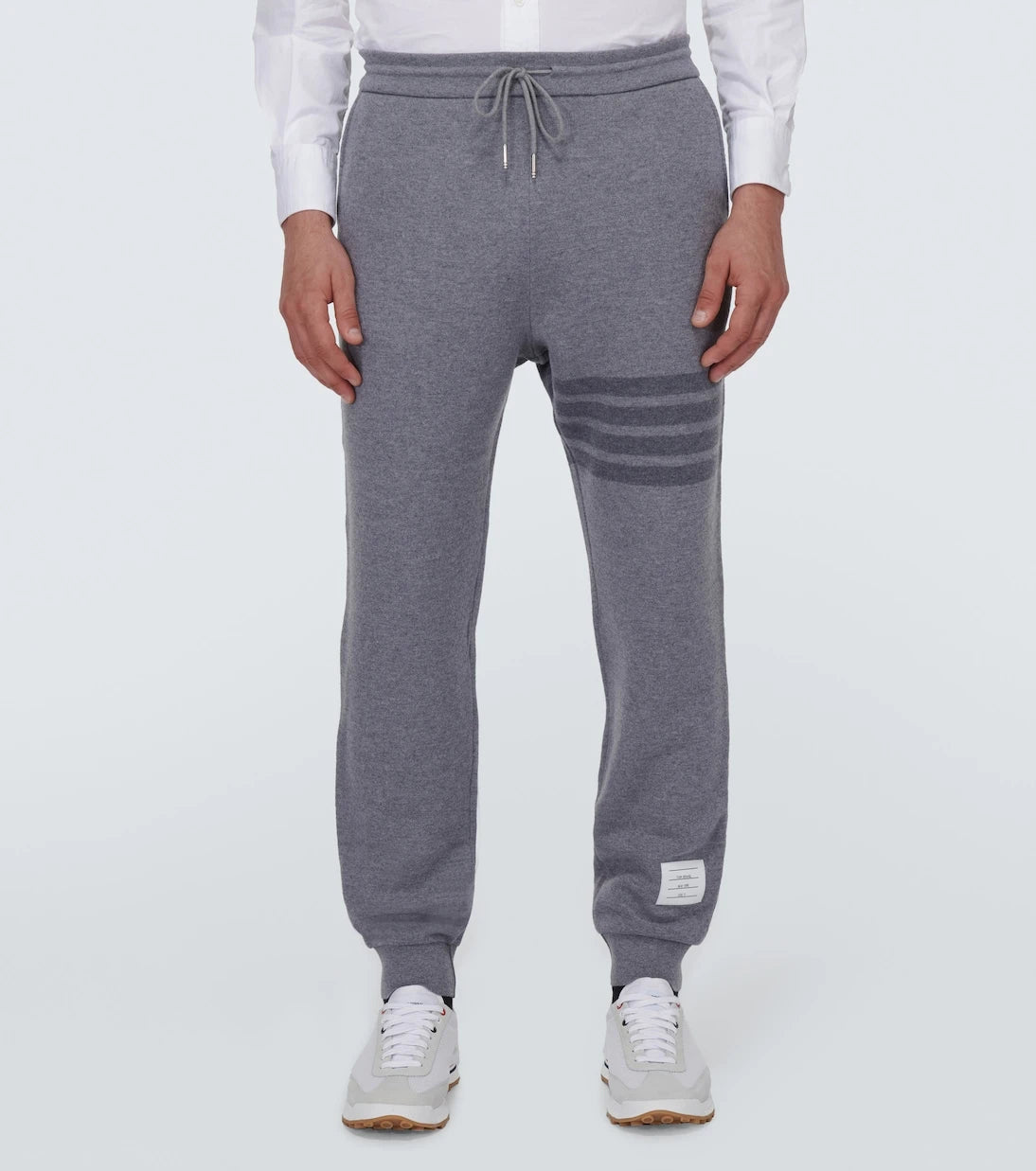 Thom Browne - 4-Bar wool-blend sweatpants