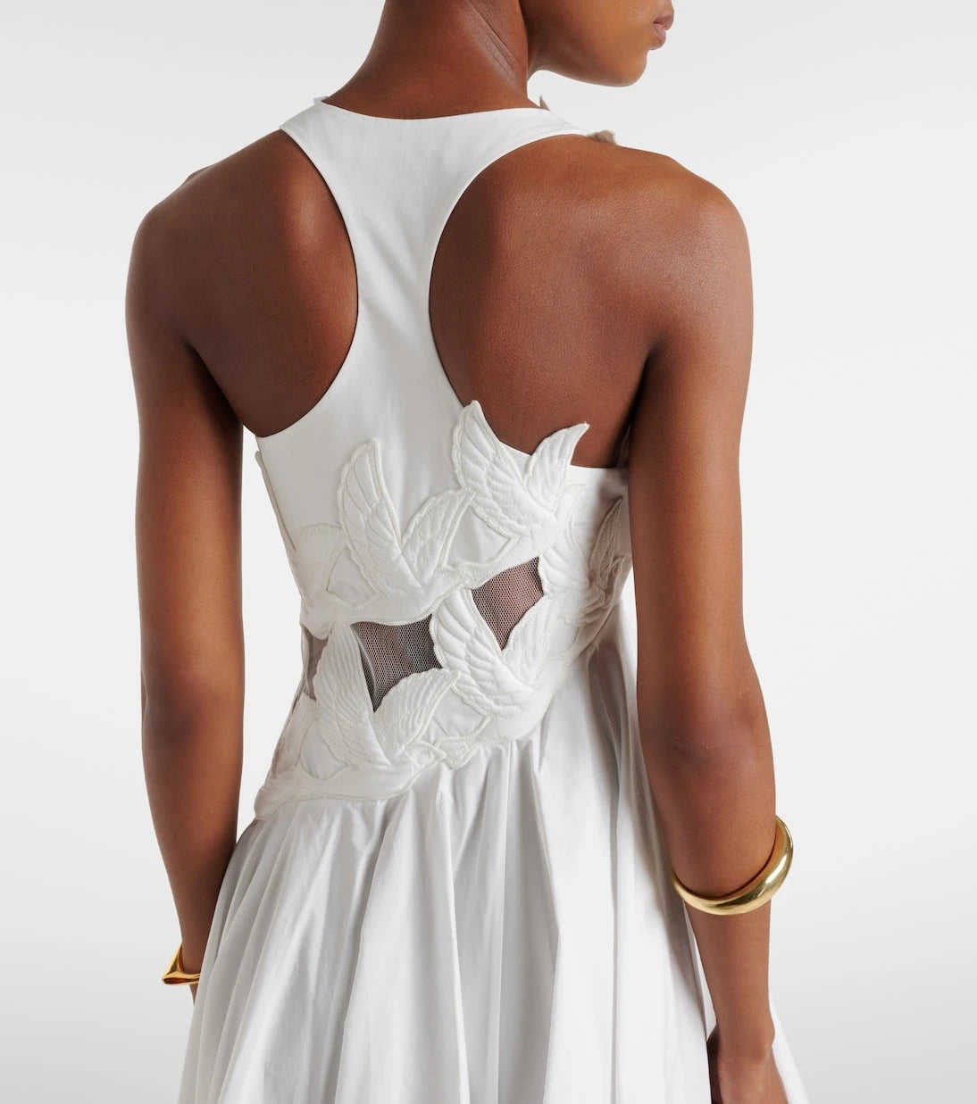 Zimmermann - Luna patch-appliqué cotton midi dress