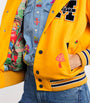 MOTHER Yellow The Split Hood Team Spirit Bomber Jacket