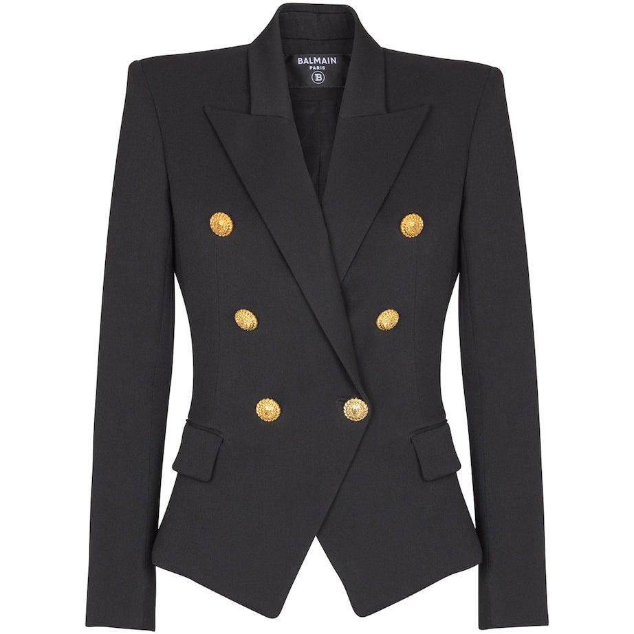 Balmain Wool Double-Breasted Blazer