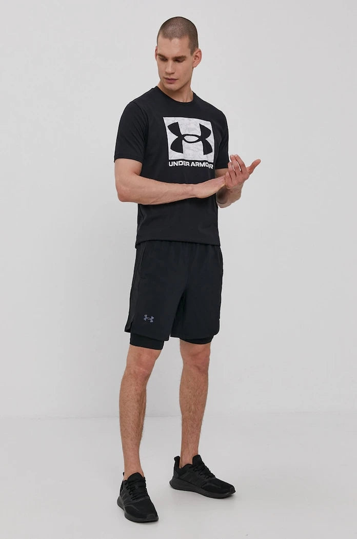 Under Armour тениска мъжка с памук CAMO BOXED LOGO